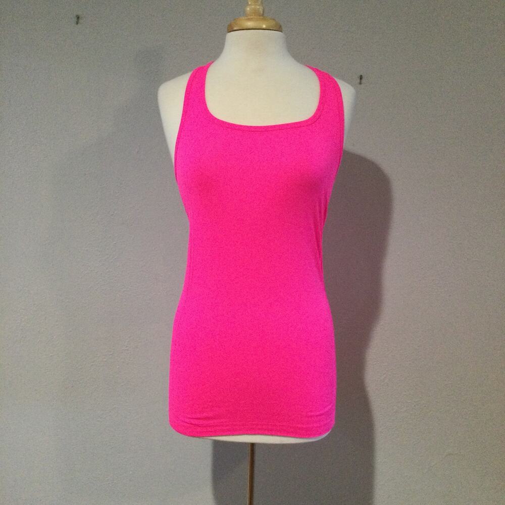 Bolly Queena 100% Nylon Racerback Tank Hot Pink Size Small NWOT